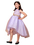 Big Girls Lilac Sequin Bodice Hi Low Junior Bridesmaid Dress 8-16 - SophiasStyle.com
